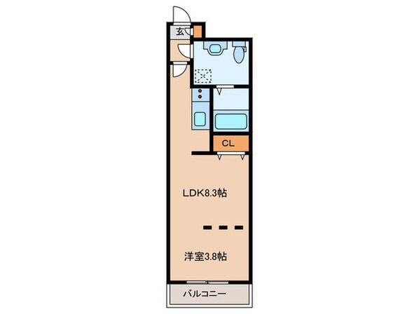 quador姪浜の物件間取画像